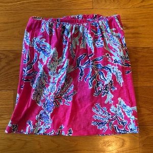 Pink Lilly Pulitzer tube top